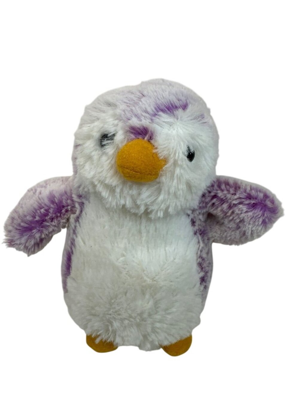 Aurora Plush Penguin Toy Pastel Purple & White Soft Stuffed Animal 5" Small